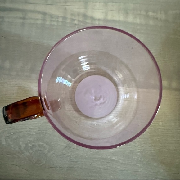 Room Essentials Transparent Mug with Pink w Berry set of 10 - Picture 3 of 5